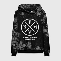 Толстовка-худи мужская Снежный Bullet For My Valentine, цвет: 3D-черный