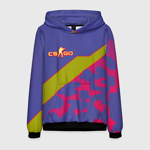 Мужская толстовка Counter strike camo line / 3D-Черный – фото 1