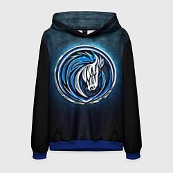 Толстовка-худи мужская Даллас Маверикс, цвет: 3D-синий