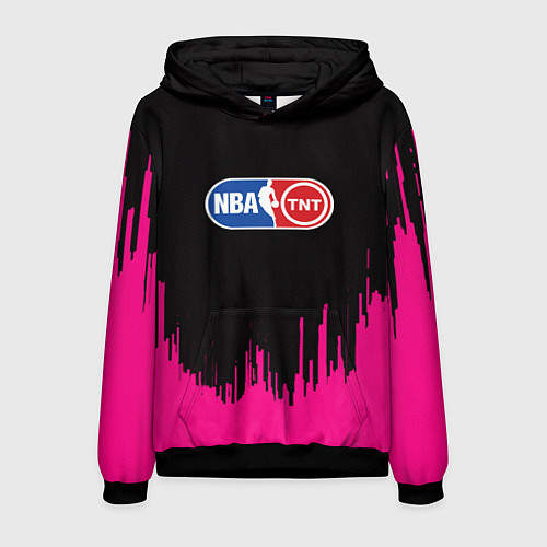 Мужская толстовка NBA розовые краски / 3D-Черный – фото 1