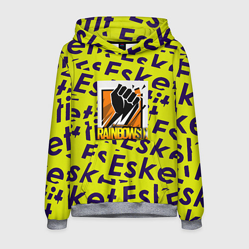 Мужская толстовка Rainbow six pattern rap / 3D-Меланж – фото 1