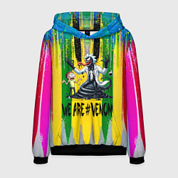 Толстовка-худи мужская We are Venom - Morty and Rick fantasy, цвет: 3D-черный