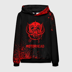 Толстовка-худи мужская Motorhead - red gradient, цвет: 3D-черный