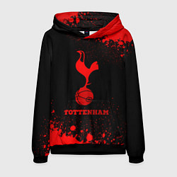 Толстовка-худи мужская Tottenham - red gradient, цвет: 3D-черный