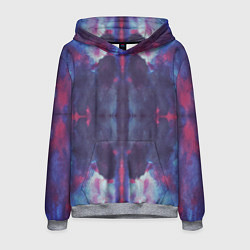 Толстовка-худи мужская Тай-дай космос, цвет: 3D-меланж