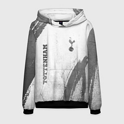 Толстовка-худи мужская Tottenham - white gradient вертикально, цвет: 3D-черный