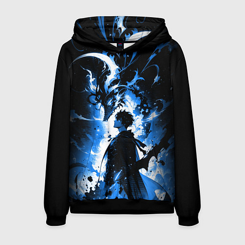 Мужская толстовка Поднятие уровня в одиночку - восстань / 3D-Черный – фото 1