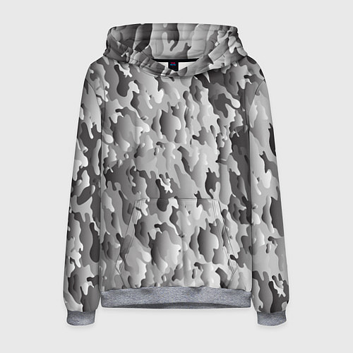 Мужская толстовка Монохромный камуфляж / 3D-Меланж – фото 1