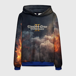 Толстовка-худи мужская Kingdom Come Deliverance 2 лого, цвет: 3D-синий