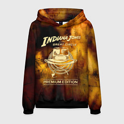 Толстовка-худи мужская Indiana Jones and the Great Circle, цвет: 3D-черный