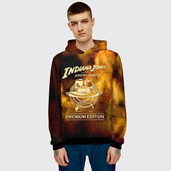 Толстовка-худи мужская Indiana Jones and the Great Circle, цвет: 3D-черный — фото 2