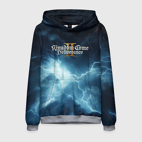 Мужская толстовка Kingdom Come Deliverance 2 logo sky / 3D-Меланж – фото 1