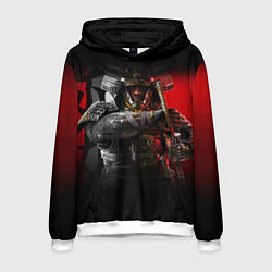 Толстовка-худи мужская Ассасинс Крид Тени, цвет: 3D-белый