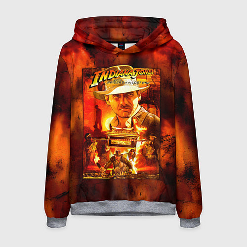 Мужская толстовка Indiana Jones and the raiders of the lost ark / 3D-Меланж – фото 1