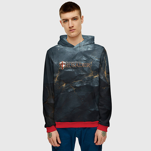 Мужская толстовка Stronghold сrusader крестовый шторм / 3D-Красный – фото 3