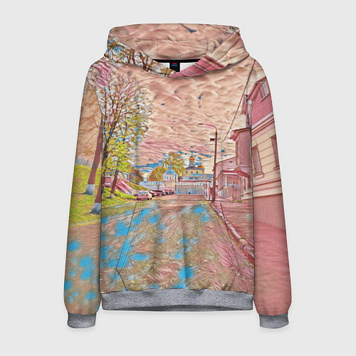 Мужская толстовка Старый город / 3D-Меланж – фото 1