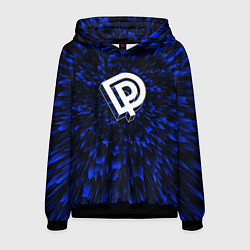 Толстовка-худи мужская Deep Purple blue energy, цвет: 3D-черный
