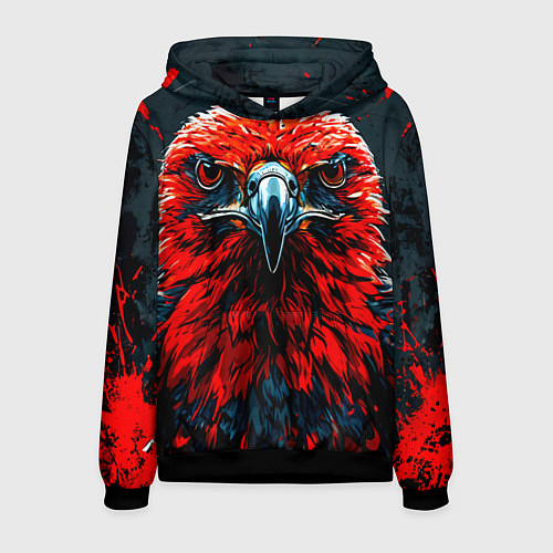 Мужская толстовка Атланта Хокс красный орел / 3D-Черный – фото 1