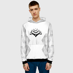 Толстовка-худи мужская Warframe white poly, цвет: 3D-черный — фото 2