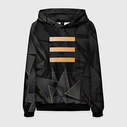 Толстовка-худи мужская OneRepublic golden poly, цвет: 3D-черный