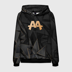 Толстовка-худи мужская Asking Alexandria golden poly, цвет: 3D-черный