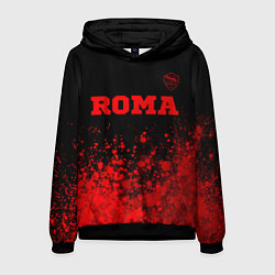 Толстовка-худи мужская Roma - red gradient посередине, цвет: 3D-черный