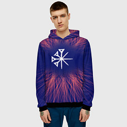 Толстовка-худи мужская Nightwish red energy, цвет: 3D-черный — фото 2