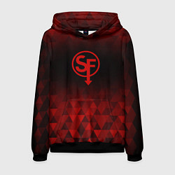 Толстовка-худи мужская Sally Face red poly, цвет: 3D-черный