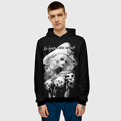 Толстовка-худи мужская Все дуреют с этих пиратов, цвет: 3D-черный — фото 2
