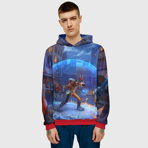 Мужская толстовка Мегавольт / 3D-Красный – фото 3