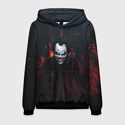 Толстовка-худи мужская Джокер в огне, цвет: 3D-черный