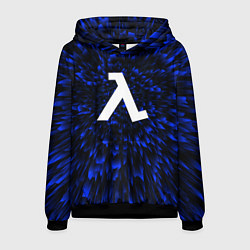 Толстовка-худи мужская Half-Life blue energy, цвет: 3D-черный