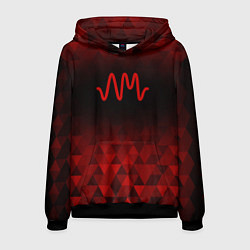 Толстовка-худи мужская Arctic Monkeys red poly, цвет: 3D-черный