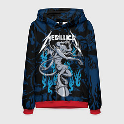 Толстовка-худи мужская Metallica - damn, цвет: 3D-красный