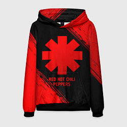 Толстовка-худи мужская Red Hot Chili Peppers - red gradient, цвет: 3D-черный