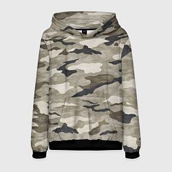 Толстовка-худи мужская Песочный камуфляж, цвет: 3D-черный