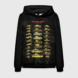 Толстовка-худи мужская Бронетехника СССР на Июнь 1941, цвет: 3D-черный