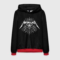 Толстовка-худи мужская The horned skull - Metallica, цвет: 3D-красный