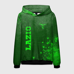 Толстовка-худи мужская Lazio - green gradient вертикально, цвет: 3D-черный