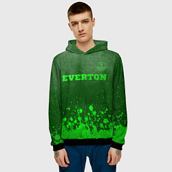 Толстовка-худи мужская Everton - green gradient посередине, цвет: 3D-черный — фото 2