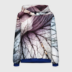 Толстовка-худи мужская Раскрытый цветок, цвет: 3D-синий