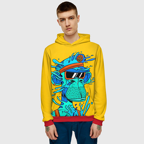 Мужская толстовка NFT water ape / 3D-Красный – фото 3