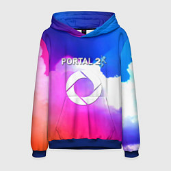 Толстовка-худи мужская Portal закат, цвет: 3D-синий