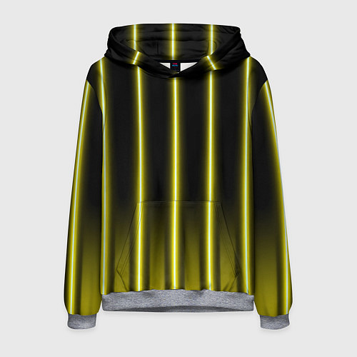 Мужская толстовка Neon yellow / 3D-Меланж – фото 1