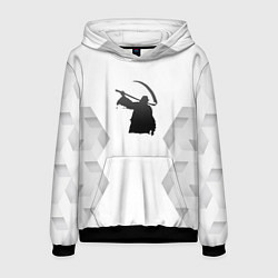 Толстовка-худи мужская Children of Bodom white poly, цвет: 3D-черный