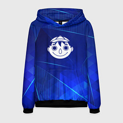 Толстовка-худи мужская Tomodachi Game blue poly, цвет: 3D-черный