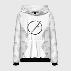 Толстовка-худи мужская Akame ga Kill white poly, цвет: 3D-черный