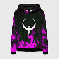 Толстовка-худи мужская Quake fire neon, цвет: 3D-черный