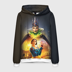 Толстовка-худи мужская Белоснежка и Мачеха, цвет: 3D-белый