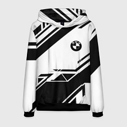 Толстовка-худи мужская BMW geometry black, цвет: 3D-черный